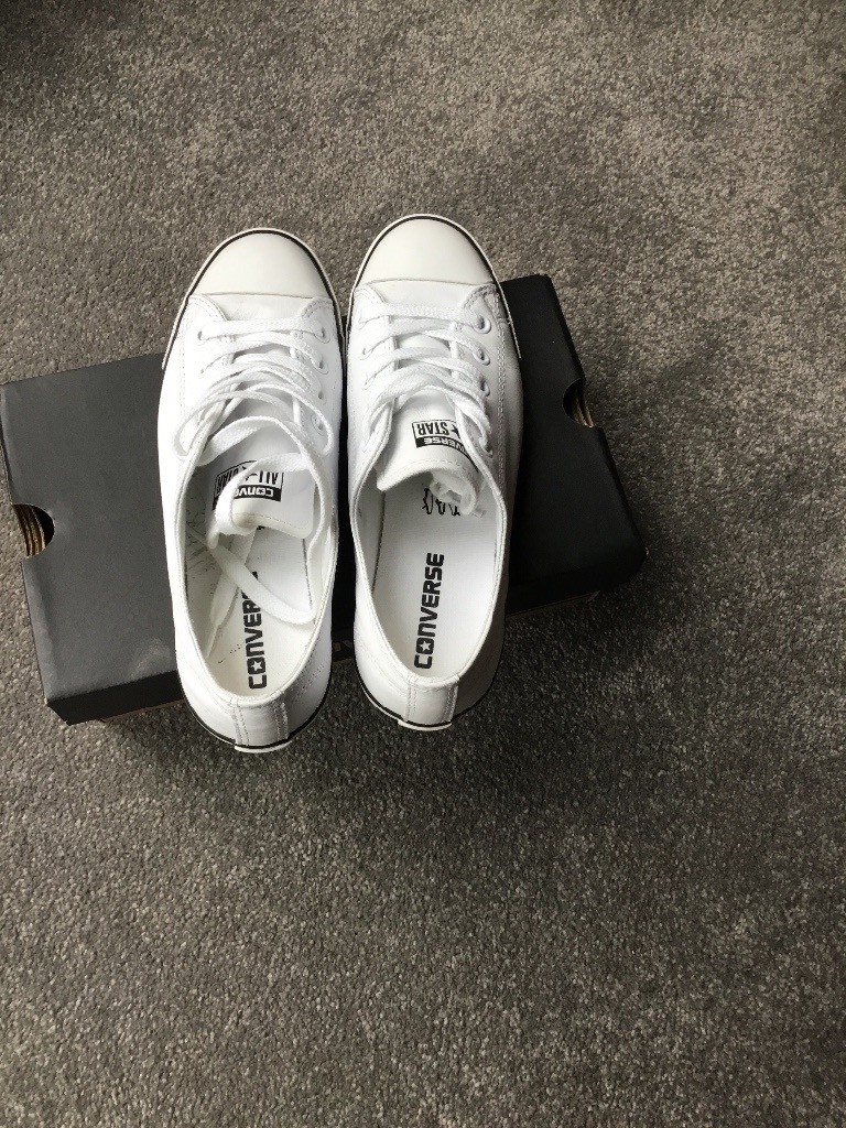 cheap white converse size 5